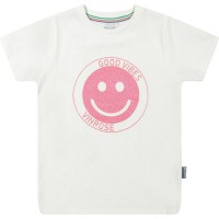 Vinrose meisjes T-Shirt Wit met Smiley